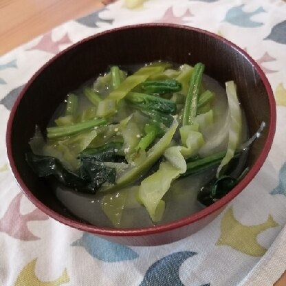 野菜たっぷりにしました♪お味噌汁に入れるとたくさん野菜が食べられますね☆とってもおいしかったです！